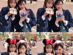 -小镇影院迪士尼小熊Duffy与他的朋友合影地