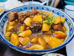 土豆顿排骨-百丰园海鲜烧烤农家菜(威·至海港湾店)