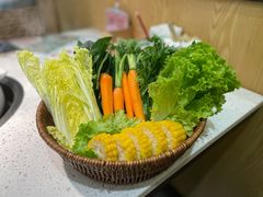蔬菜拼盘-九孔·筒骨莲藕汤锅(大明宫万达店)
