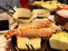 花竹虾-鲜入围煮花胶鸡海鲜火锅