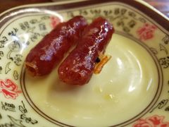 煎好的腊肠-陈记汤饭(水巷口店)