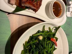 秘制虾酱炒空心菜-帕蓝·暹罗料理(大学路店)