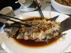 韭菜花蒸罗非鱼-怡得观滇餐厅·地道昆明菜·1996(海埂大坝店)