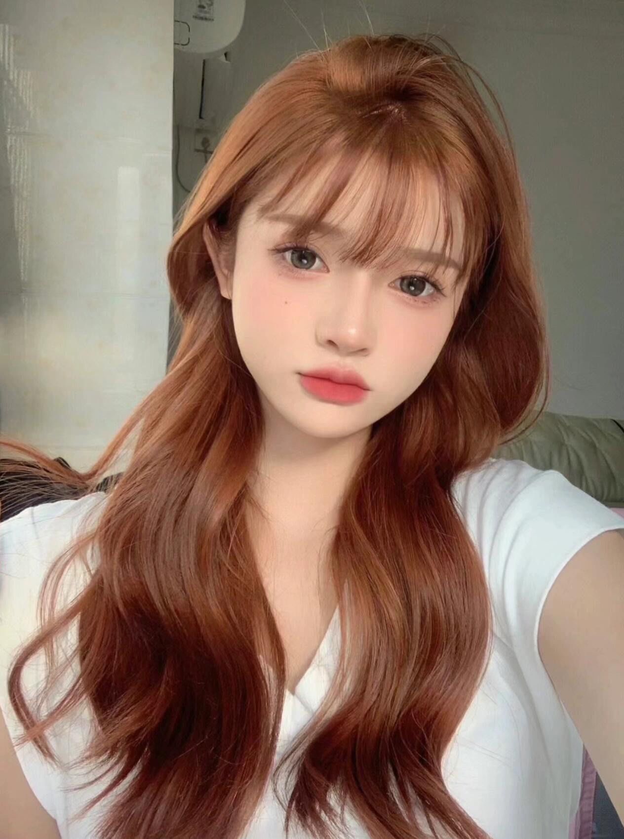 橘色发色超吸睛