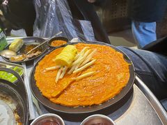 五花肉泡菜饼-山·烤辣鸡韩国料理(西溪路店)