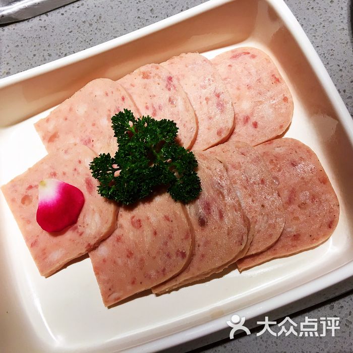 海底捞火锅午餐肉图片