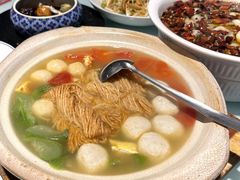 丝瓜鱼丸炖馓子-永安鱼庄·镇江菜(东吴路店)