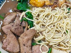 猪肝汤面加香干加荷包蛋-无名氏面馆(邮电路店)