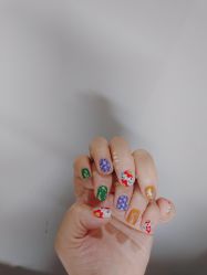 -孔雀手美甲美睫护理