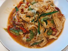 火腿炒农家豆腐皮-辣公子·千岛湖私房菜(滨江店)