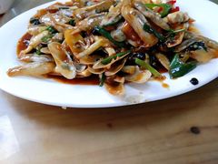 姜葱炒圣子王-田源农家饭店·窑鸡王·海鲜(东部湾·融创店)