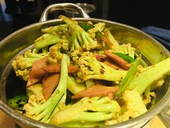 干锅有机菜花-吕氏疙瘩汤·海鲜新鲁菜(凯德mall新都心店)