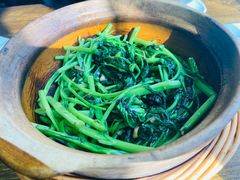啫啫虾酱空心菜-熠盛粤味(永康路店)