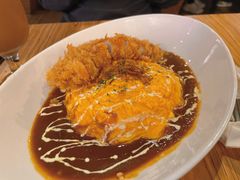 吉列黑豚咖喱蛋包饭-Ufufu cafe(天神巷店)