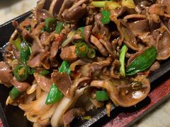 铁板香辣鸡胗-红蜡烛-养生粥-津鲁菜(中山路店)