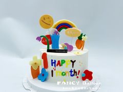 -卡比儿童蛋糕·心意定制·低脂零卡糖动物奶油FancyBALLOON(滨海店)