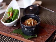 虾肉酱干逼粉丝拼盐水菜心-五号茶居·新派粤菜·岭南五号酒店(沿江中路店)