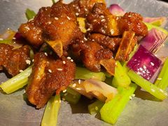 蒜香蜜汁排骨-绿茶餐厅(乐峰广场店)