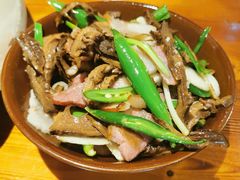 干笋子炒腊肉-禧福徕盆盆香川菜馆
