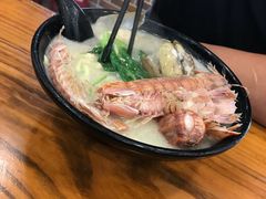 虾菇海鲜面-台州老六海鲜面馆(上南总店)