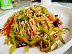 丝瓜尖拌羊肚丝-三义和酒楼(广渠门店)