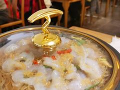 金银蒜蒸三宝粉丝虾-绿茶餐厅(西单老佛爷店)