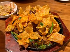 铁板土豆煎牛肉-长寿参鸡汤(朝韩风情街店)