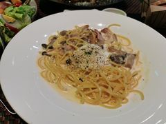 奶油培根蘑菇蛋意面-TAMATI(巴黎贝甜韩式西餐厅店)