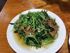 杏鲍菇炒鸡毛菜-温州一家人美食(西木头市店)