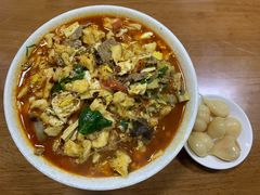 优质生肉小炒加蛋-清真馬峰小炒泡饃