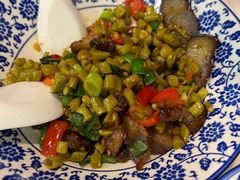 酸豆角炒腊肉-新新湘菜馆(新中街二条店)
