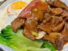 沙爹牛肉餐蛋捞一丁-锦园春香港茶餐厅(西海湾旗舰店)
