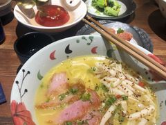 金桂花雕鸡汤面-千金一碗·宝岛一村(韩国街店)