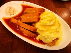 茄汁猪排蛋包饭-玛格萝妮比萨屋(四平店)