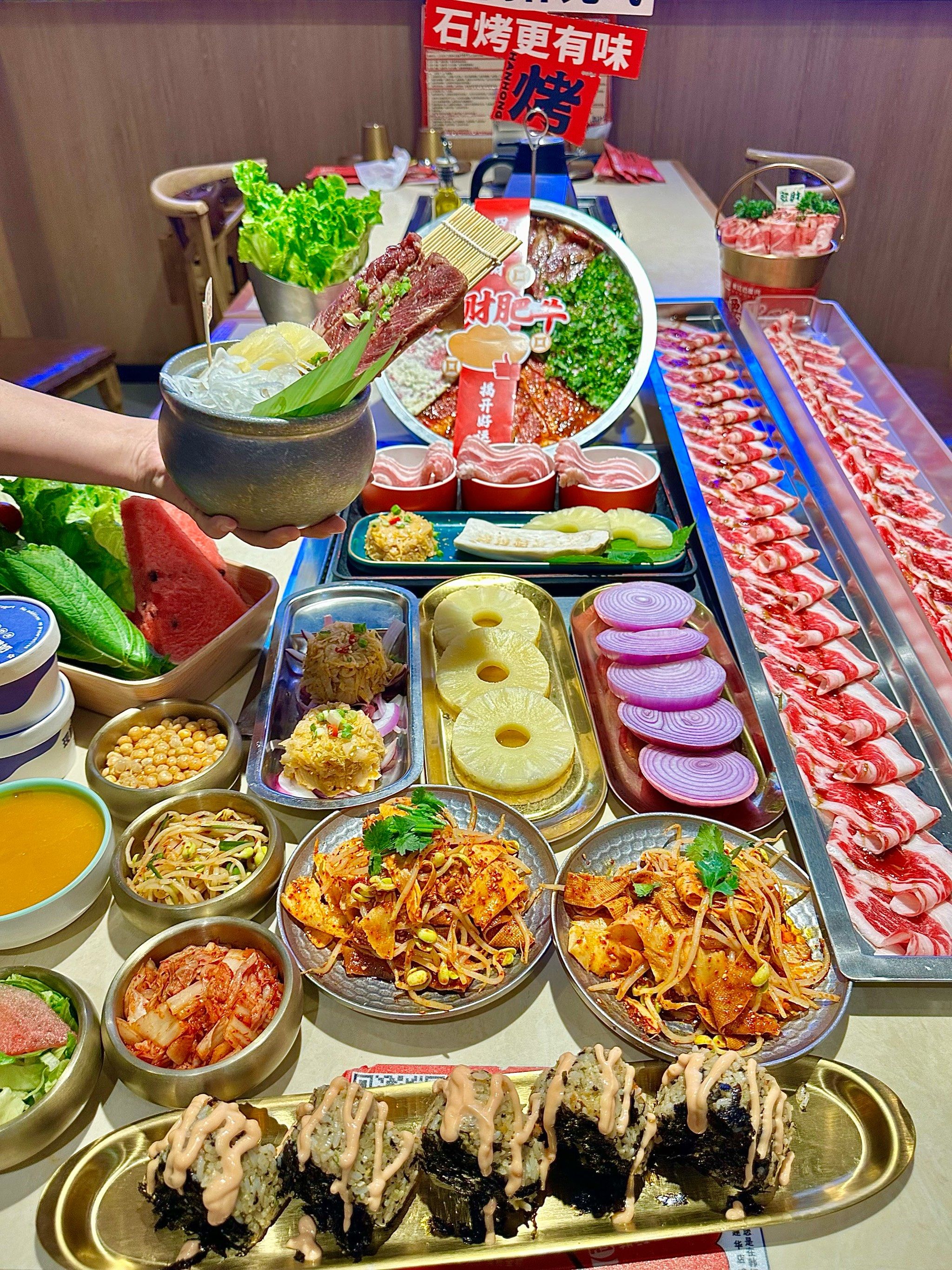 石家庄开了二十多年的石板烤肉!我劝你别去
