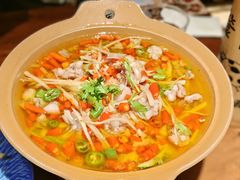自贡仔姜鲜椒蛙-拾光与烟火丨炭火串烧·自贡小活鲜(西村大院店)