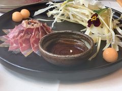 三年金钱火腿配大理手撕乳扇-泓0871臻选云南菜·味庄