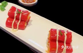 Dragon Rising Red Rice Noodle Rolls