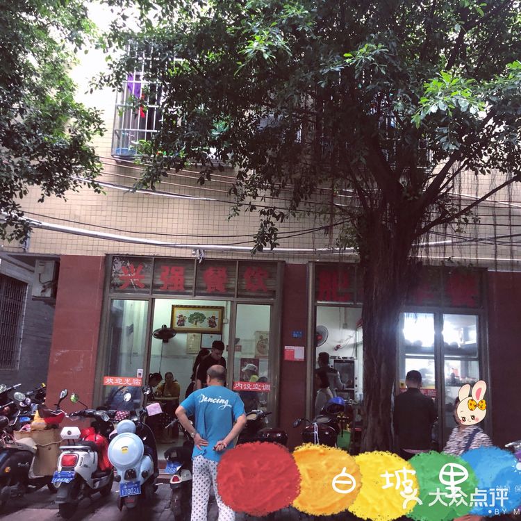 地理位置：白坡里兴强餐饮 有一家开了好多年的早餐店