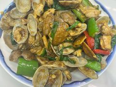 姜葱炒花甲-旺鲜渔港连锁餐厅·珠海特色美食地标(爱情邮局店)