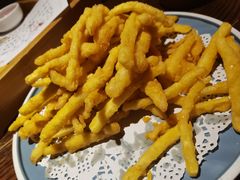 咸蛋黄焗杏鲍菇-锦上中式酒馆(南内环店)