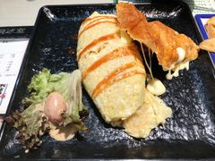 咖喱吉列猪扒蛋包饭-阿飛冰室(下沙店)