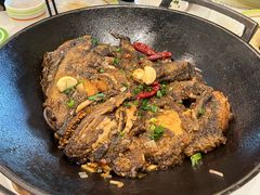 开海锅烧碟鱼头-开海·红岛海鲜虾水饺(石老人店)