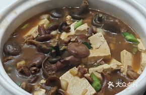 Braised Tofu with Pine Mushrooms