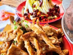 椒盐蘑菇-呱呱叫民俗风味主题餐厅(沣峪口店)