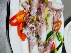 白灼手钓鱿鱼-官塘原味鱼生·潮菜大排档(潮州总店)