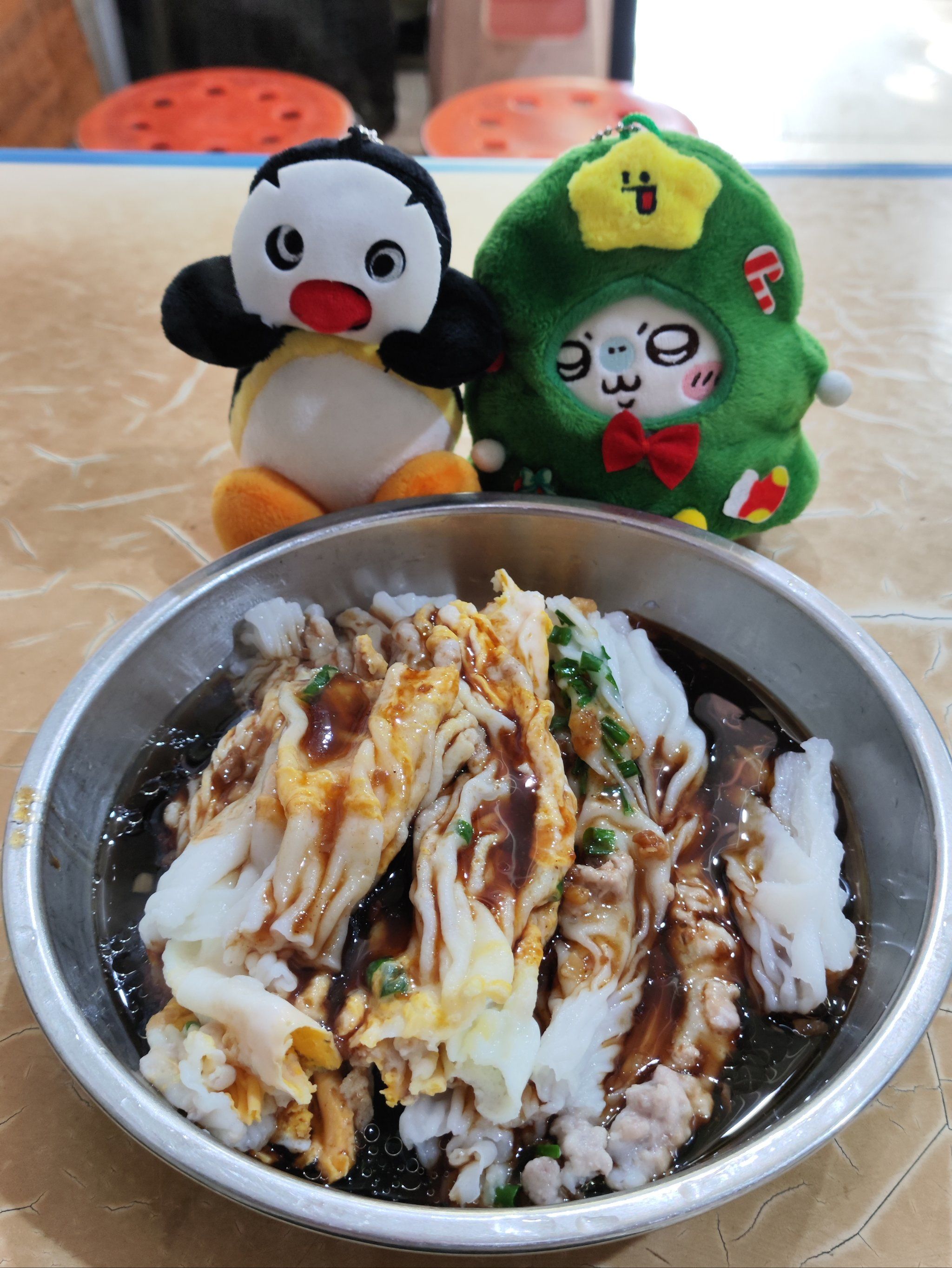 鸡蛋肉肠粉