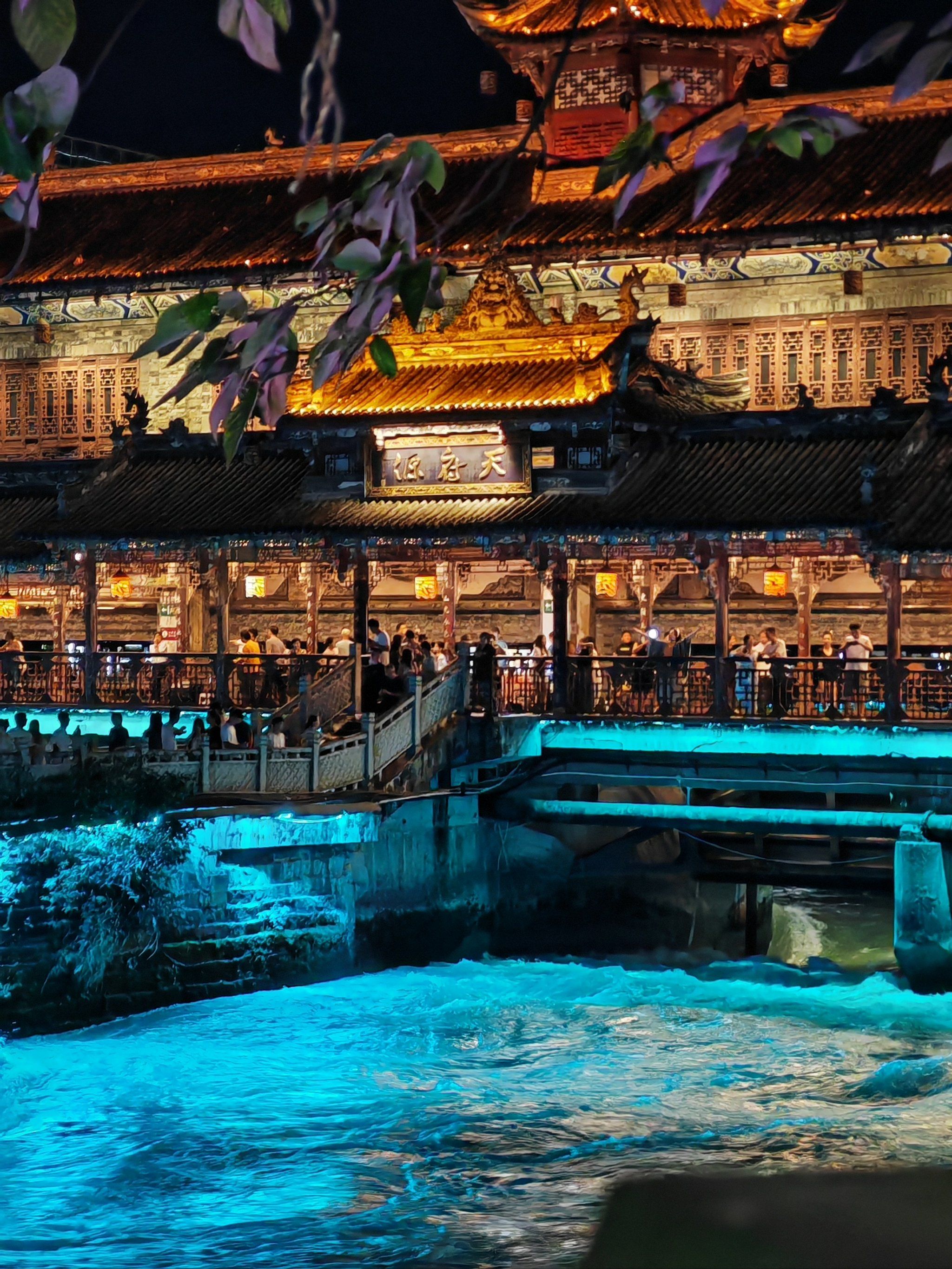 都江堰夜景绝美