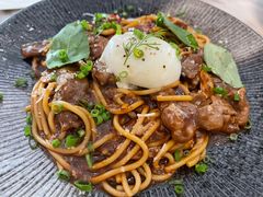 澳洲肥牛温泉蛋黑胡椒酱意面-the rug 飞毯 (朝阳公园店)