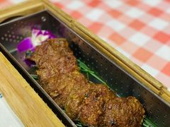 木盒烟熏牛肉饼-龙桥私厨·姜花菊花过桥鱼·顺德菜(容桂店)